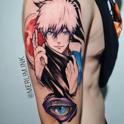 Tatuagem Gojou - Jujutsu Kaizen