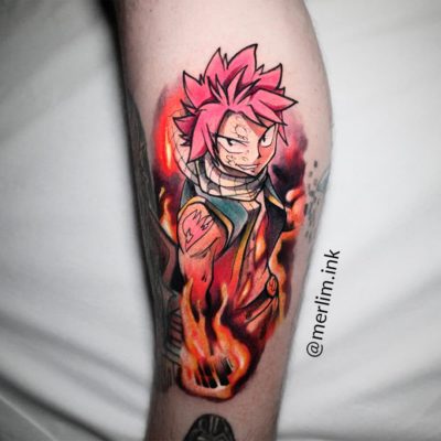 Tatuagem Natsu - Fairy Tail
