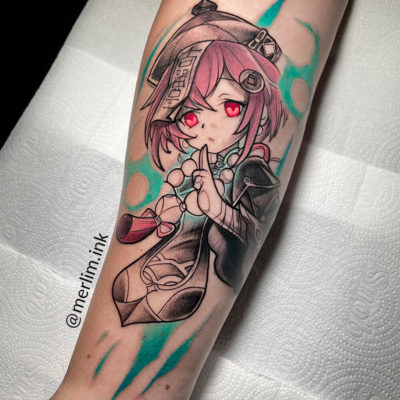 Tatuagem Qiqi - Genshin Impact