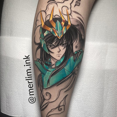 Tatuagem Shiryu - Cavaleiros do Zodíaco