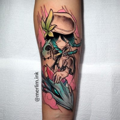 Tatuagem Venti - Genshin Impact