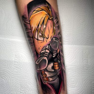 Edward Elric Full Metal Alchemist Tattoo