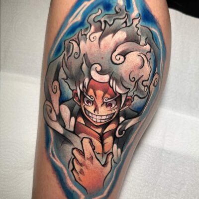 Luffy Gear 5 One Piece Tattoo